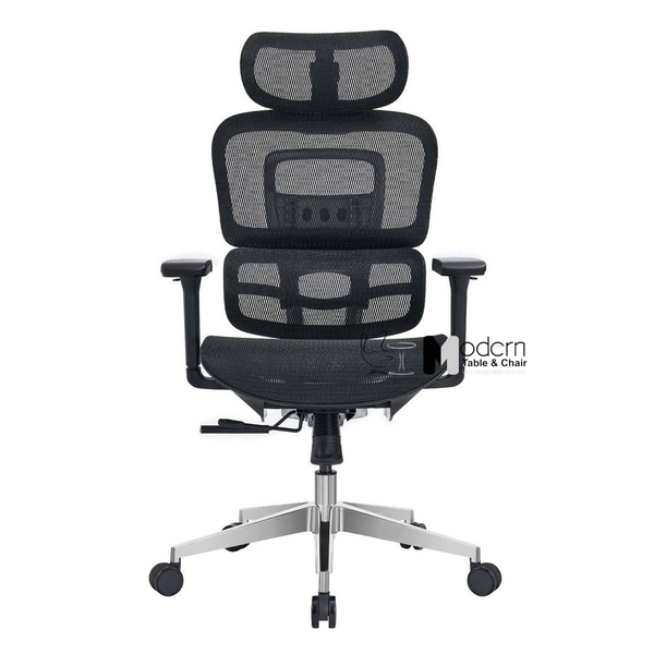 Ghế làm việc công thái học tay điều chỉnh màu đen CM06001-M