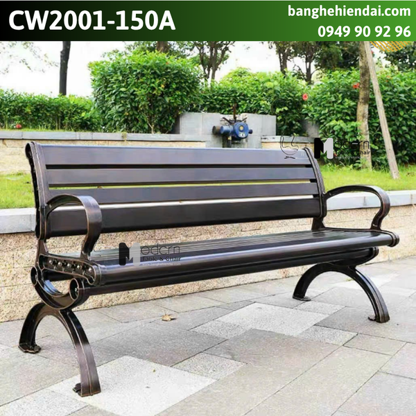 Ghế nhôm đúc sân vườn phong cách hiện đại CW2001-150A