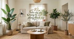10 mẫu cây giả trang trí phòng khách đẹp như thật giúp nhà sang trọng hơn