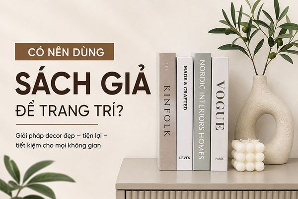 Có nên dùng sách mô hình để trang trí?