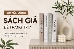 Có nên dùng sách mô hình để trang trí?