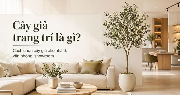 Cây giả trang trí là gì? Gợi ý chọn cây giả đẹp cho nhà ở, văn phòng và showroom