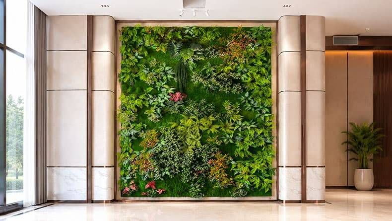 Thi công tường cây giả cho công ty ở Đồng Nai