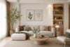 10 góc phòng khách đẹp hơn khi có cây giả decor