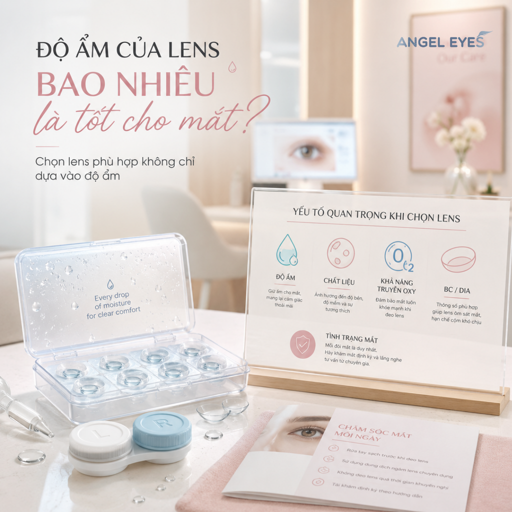 Độ Ẩm Của Lens Bao Nhiêu Là Tốt Cho Mắt? Cần Lưu Ý Gì?
