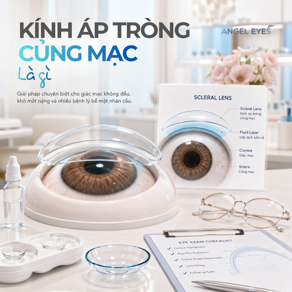 Kính Áp Tròng Củng Mạc Là Gì? Có Nên Sử Dụng Không?