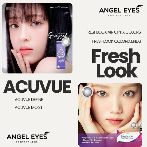 Kính Áp Tròng Freshlook Và Acuvue: So Sánh Chi Tiết