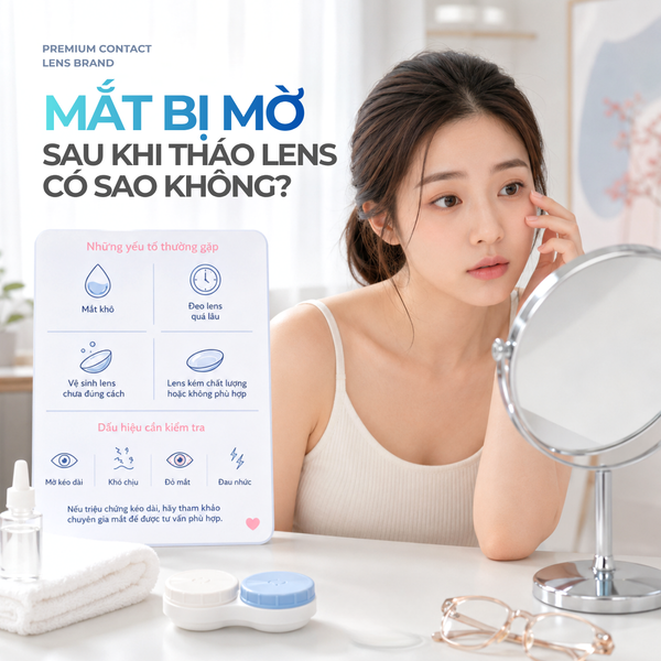 Mắt Bị Mờ Sau Khi Tháo Lens: Nguyên Nhân & Xử Lý