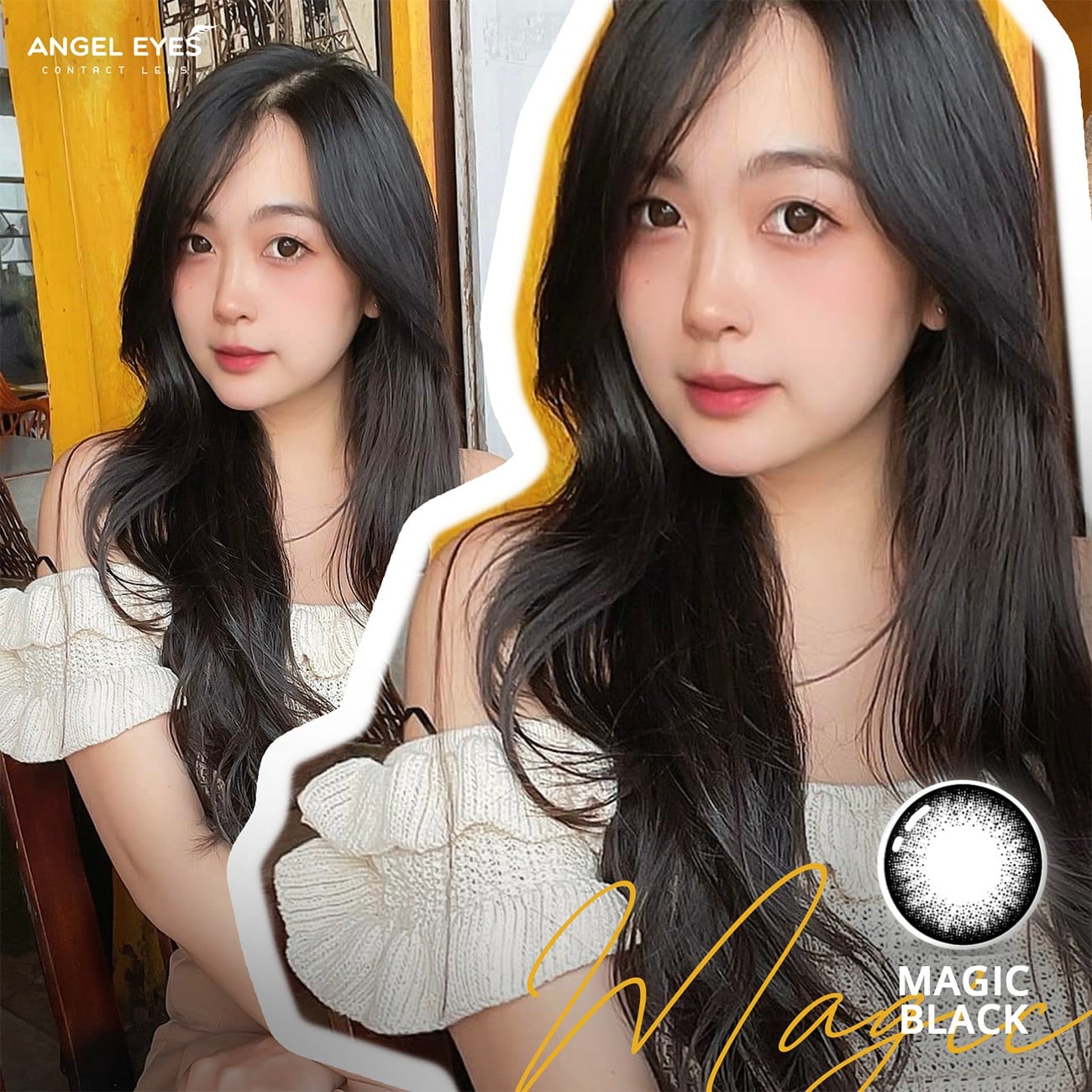 Lens đen Magic Black