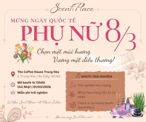 SCENT:PLACE | WORKSHOP - Chọn một mùi hương, vương một điều thương 🌷