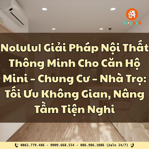 Giải Pháp Nội Thất Thông Minh Cho Căn Hộ Mini – Chung Cư – Nhà Trọ: Tối Ưu Không Gian, Nâng Tầm Tiện Ngh