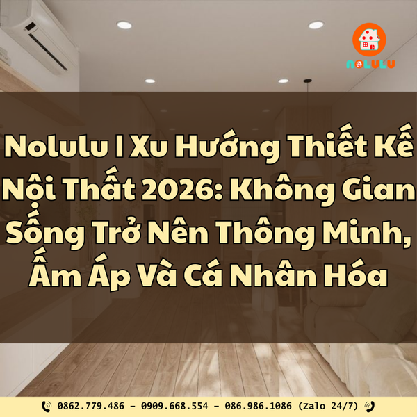 Xu Hướng Thiết Kế Nội Thất 2026: Khi Không Gian Sống Trở Nên Thông Minh, Ấm Áp Và Cá Nhân Hóa