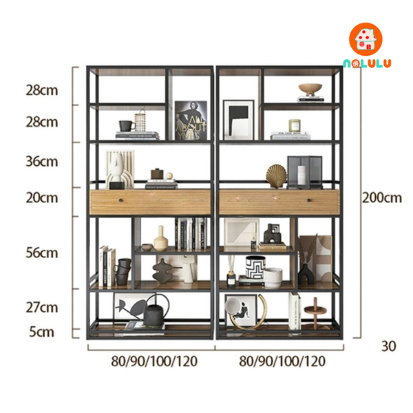 Kệ sắt trang trí hiện đại Nolulu - KS03
