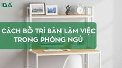 Cách bố trí bàn làm việc trong phòng ngủ tối ưu không gian