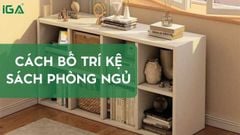 Cách bố trí kệ sách trong phòng ngủ đẹp và hợp lý