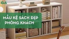 Cách chọn kệ sách đẹp phòng khách, phù hợp diện tích và phong cách nội thất