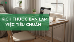 Kích thước bàn làm việc chuẩn cho người Việt