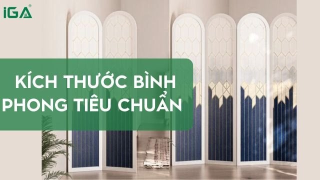 Bí quyết chọn kích thước bình phong vách ngăn chuẩn phong thủy Việt