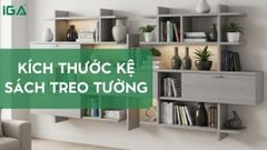 Mẹo chọn kích thước kệ sách treo tường cho mọi không gian
