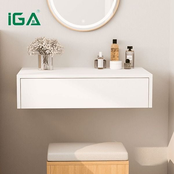 Bàn trang điểm gỗ treo tường đa năng - GP291