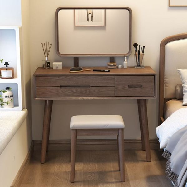 Bàn trang điểm làm từ gỗ tự nhiên