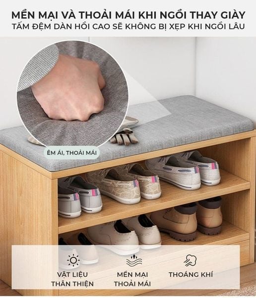 Kệ giày đa năng 2 tầng gỗ MDF IGEA- GP322 thông tin bạn nên biết