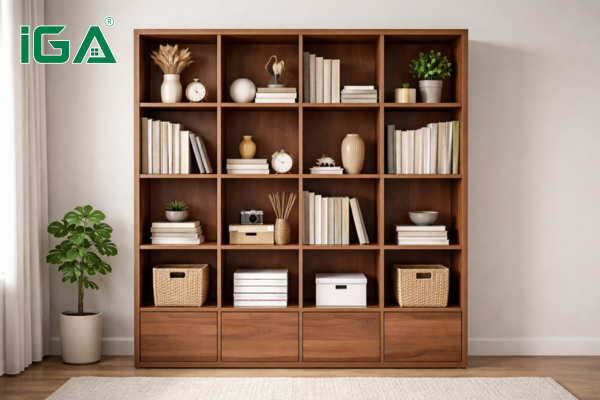 Kệ sách tại IGA Home đẹp