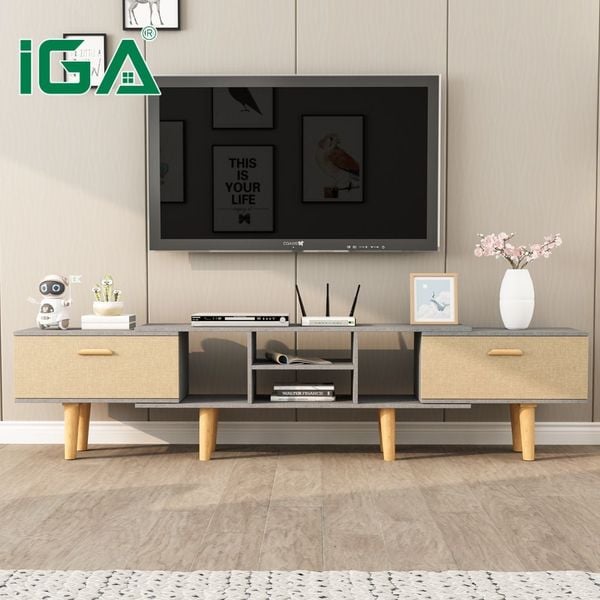 Kệ tivi để sàn hiện đại phong cách Bắc Âu