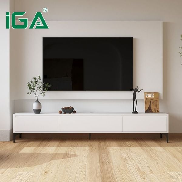 Nên chọn kệ tivi hài hòa màu sắc với không gian phòng