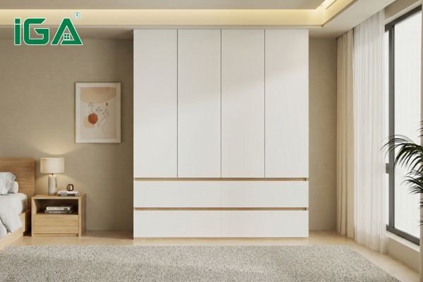 Tủ quần áo thông minh được thiết kế chia ngăn