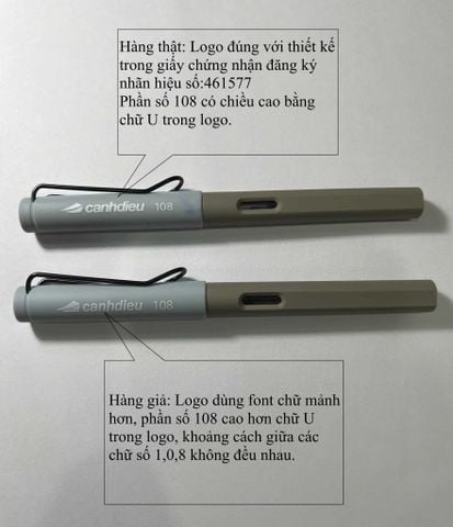 HƯỚNG DẪN PHÂN BIỆT HÀNG GIẢ BÚT CÁNH DIỀU 108