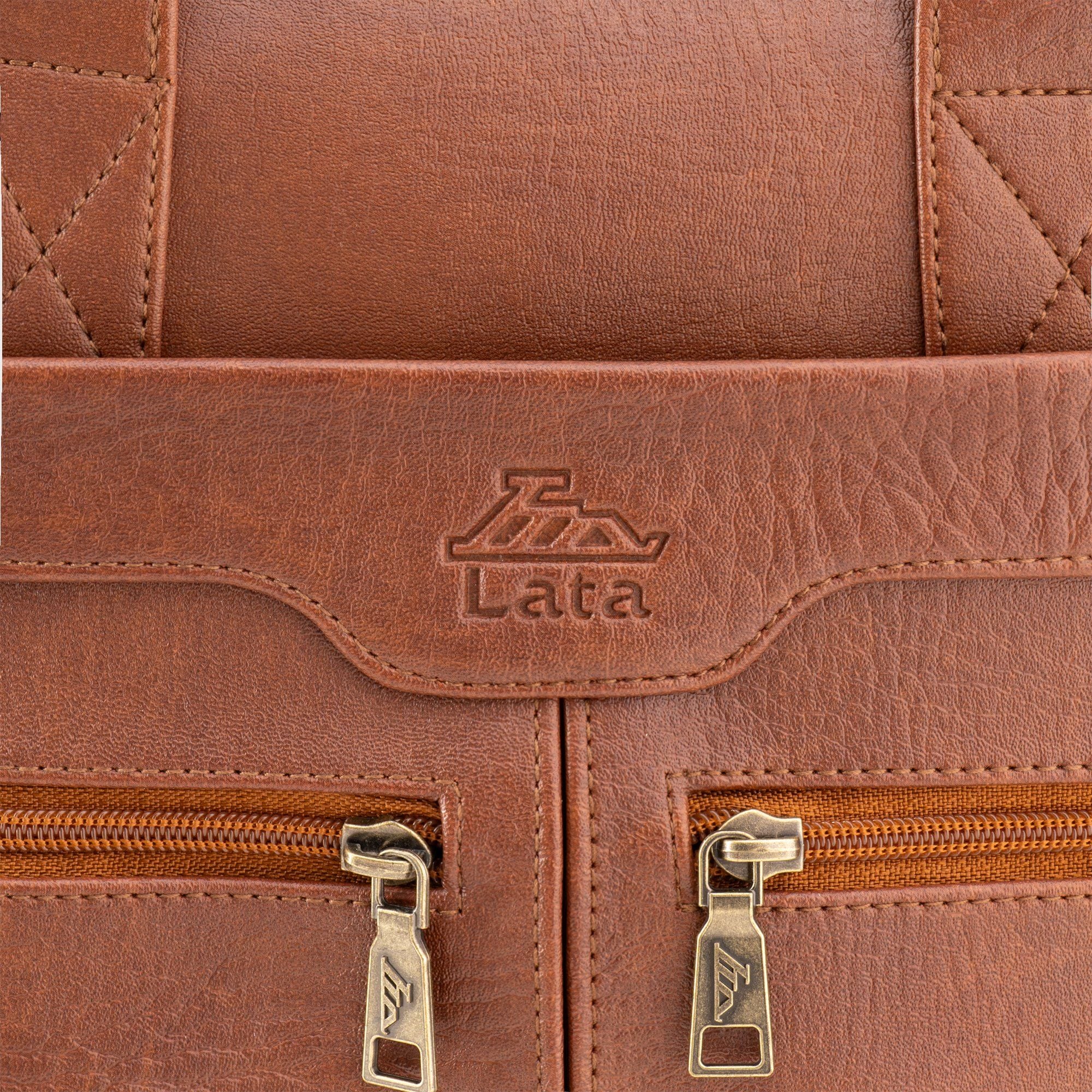 Cặp công sở Lata (Thời trang nam cổ điển đựng vừa laptop 14 inch - Cặp da CA56)