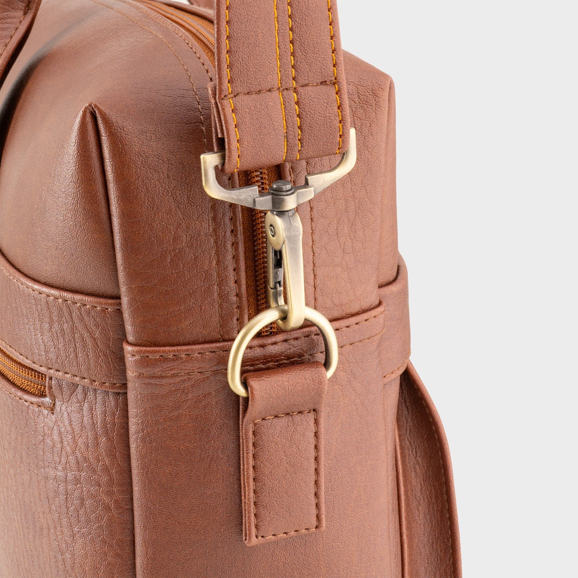 Cặp công sở Lata (Thời trang nam cổ điển đựng vừa laptop 14 inch - Cặp da CA56)