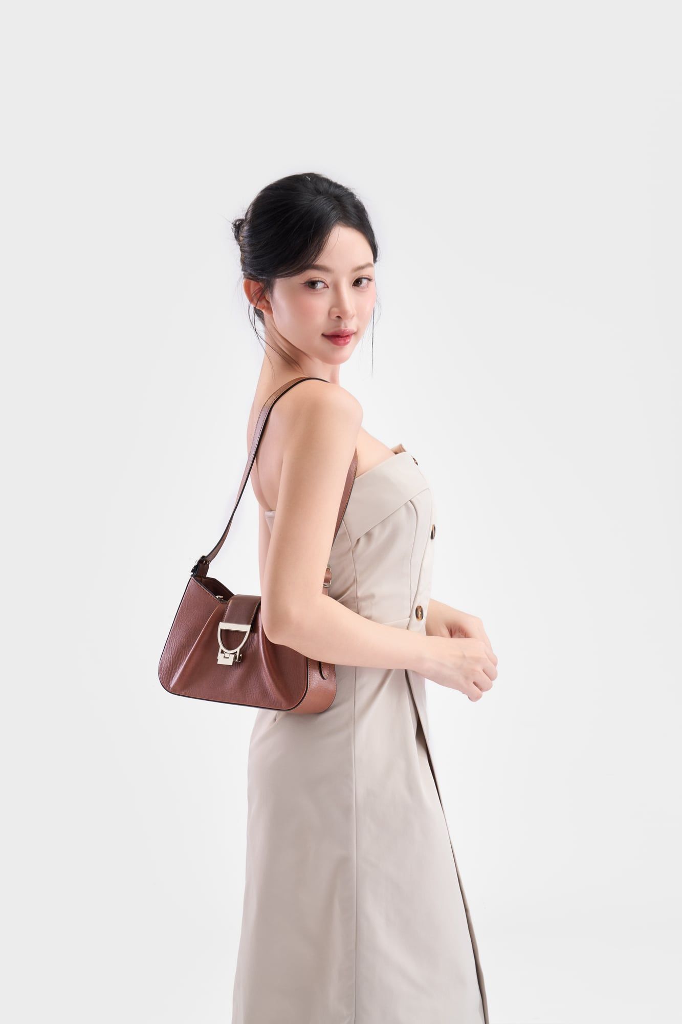 Túi Lata (Thời trang dự tiệc sang trọng - Túi đeo vai da HN139)