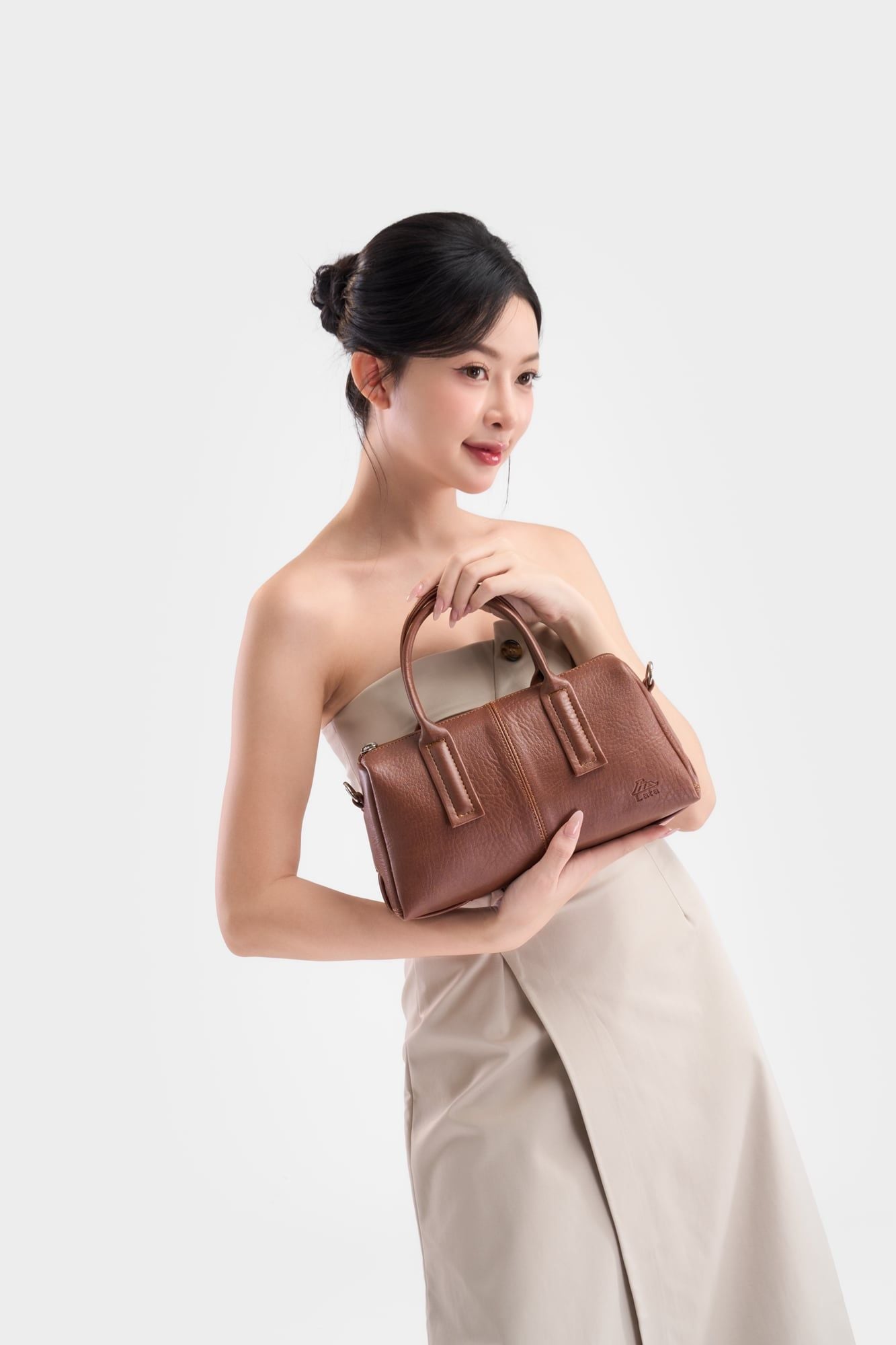 Túi Lata (Thời trang nữ form bo tròn hiện đại - Túi xách da TX29)