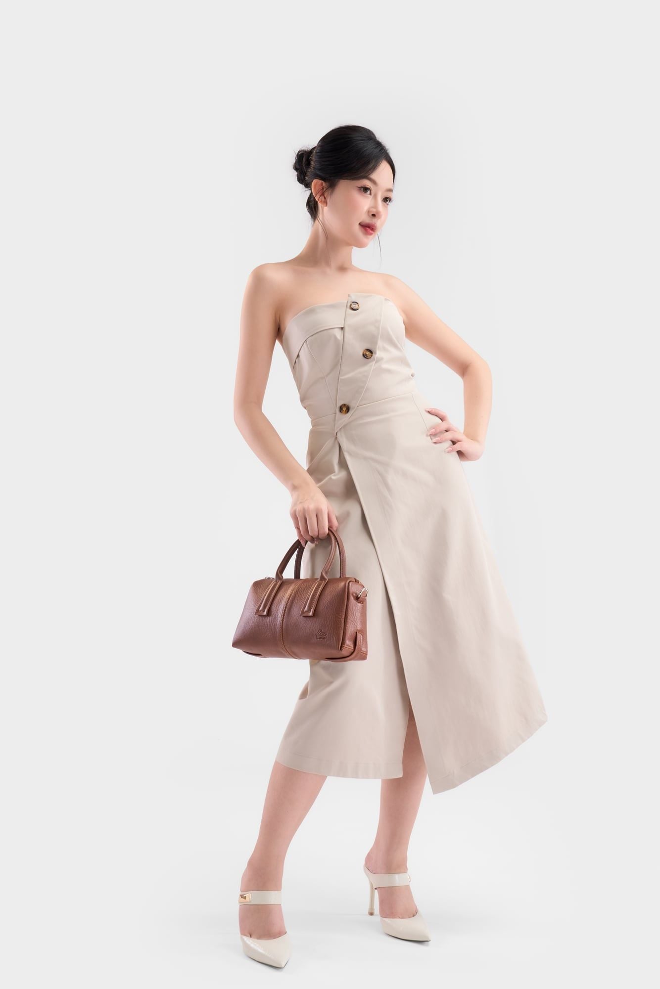 Túi Lata (Thời trang nữ form bo tròn hiện đại - Túi xách da TX29)