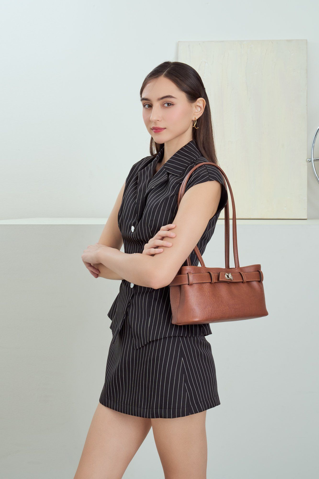 Túi Lata (Thời trang nữ nhấn khóa trang trí - Túi xách da TX26)