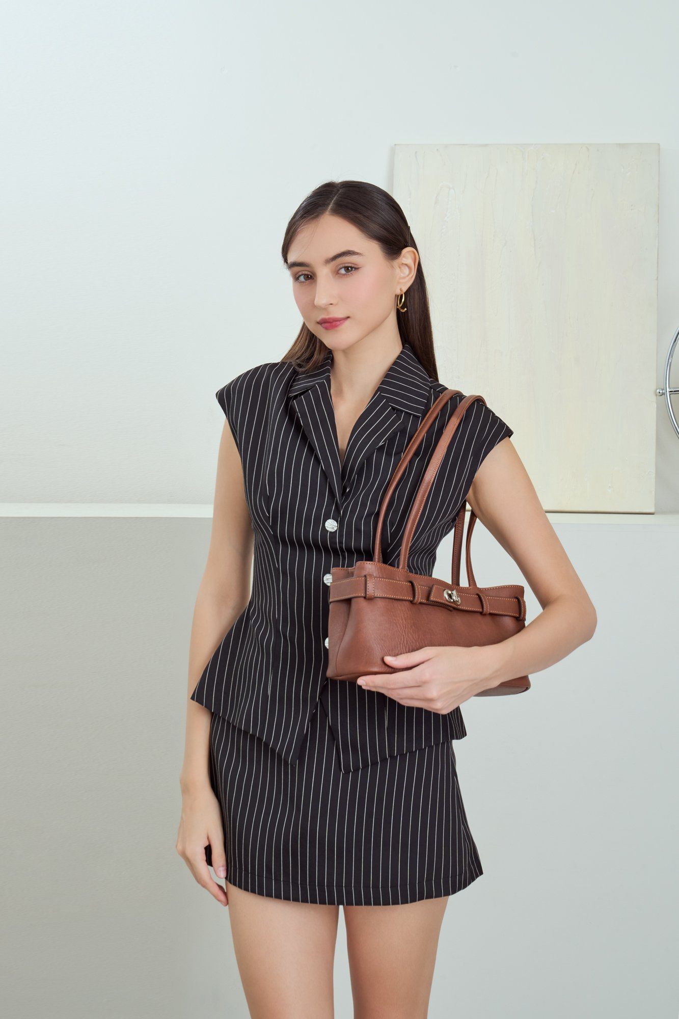 Túi Lata (Thời trang nữ nhấn khóa trang trí - Túi xách da TX26)