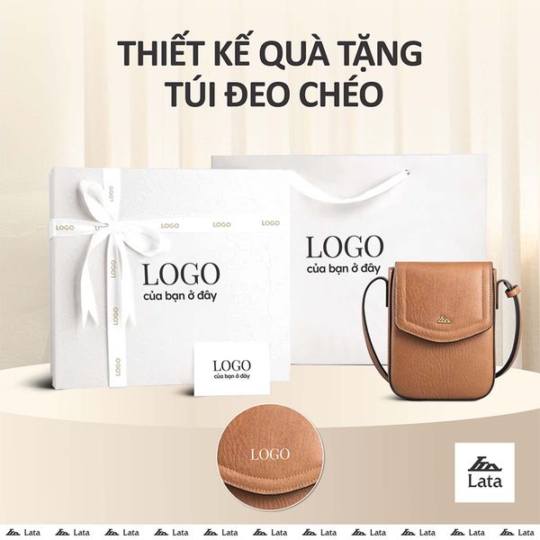Hộp quà tặng túi đeo chéo nữ Lata HN131