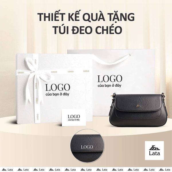 Hộp quà tặng túi đeo chéo nữ Lata HN134