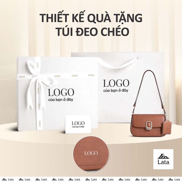 Hộp quà tặng túi đeo chéo nữ Lata HN144