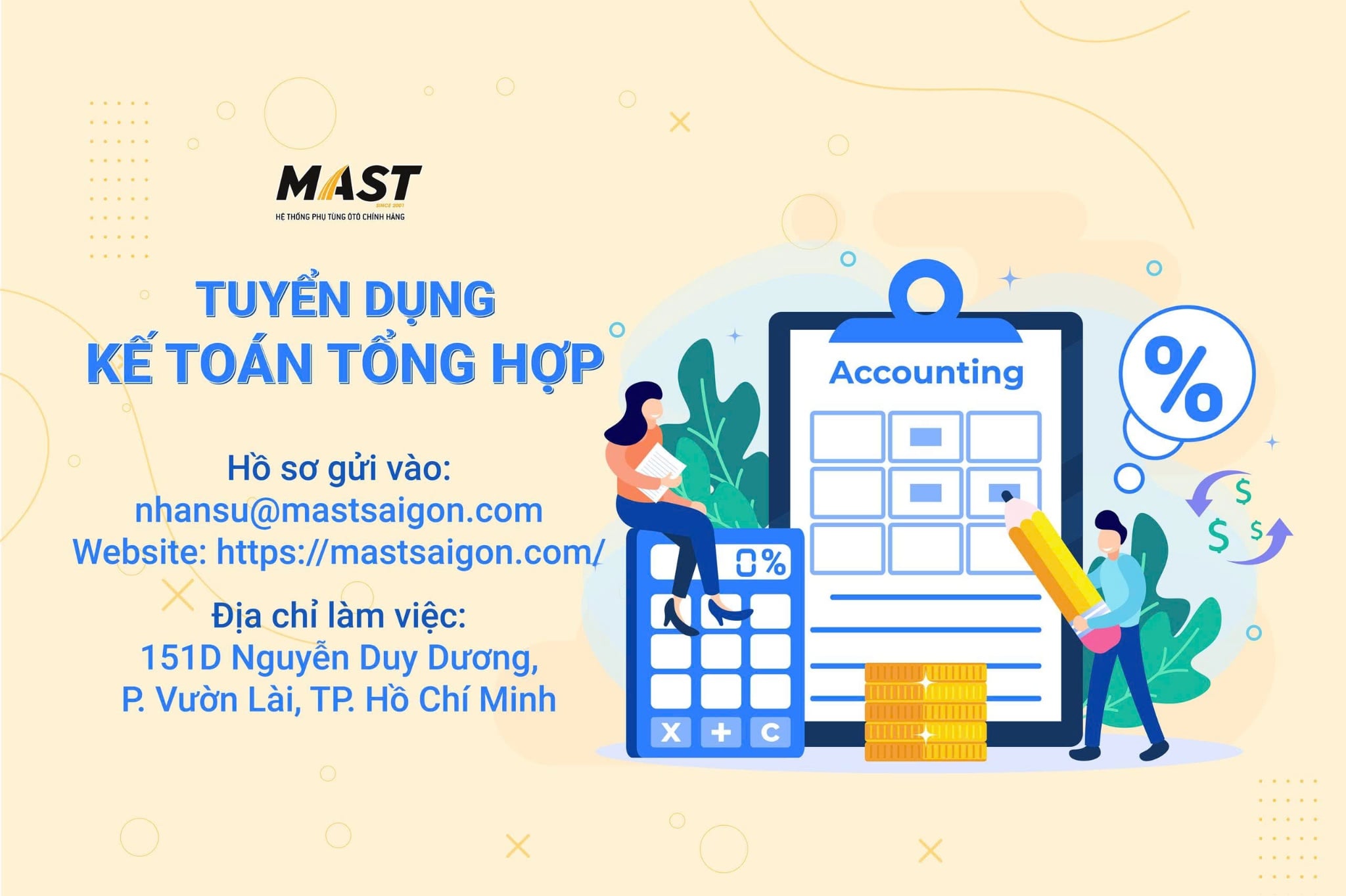 THÔNG BÁO TUYỂN DỤNG