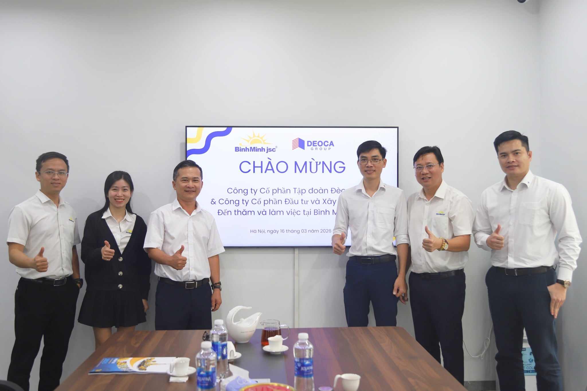 Bình Minh JSC vinh dự chào đón Phòng Vật tư Tập đoàn Đèo Cả và Công ty ICV đến thăm và làm việc