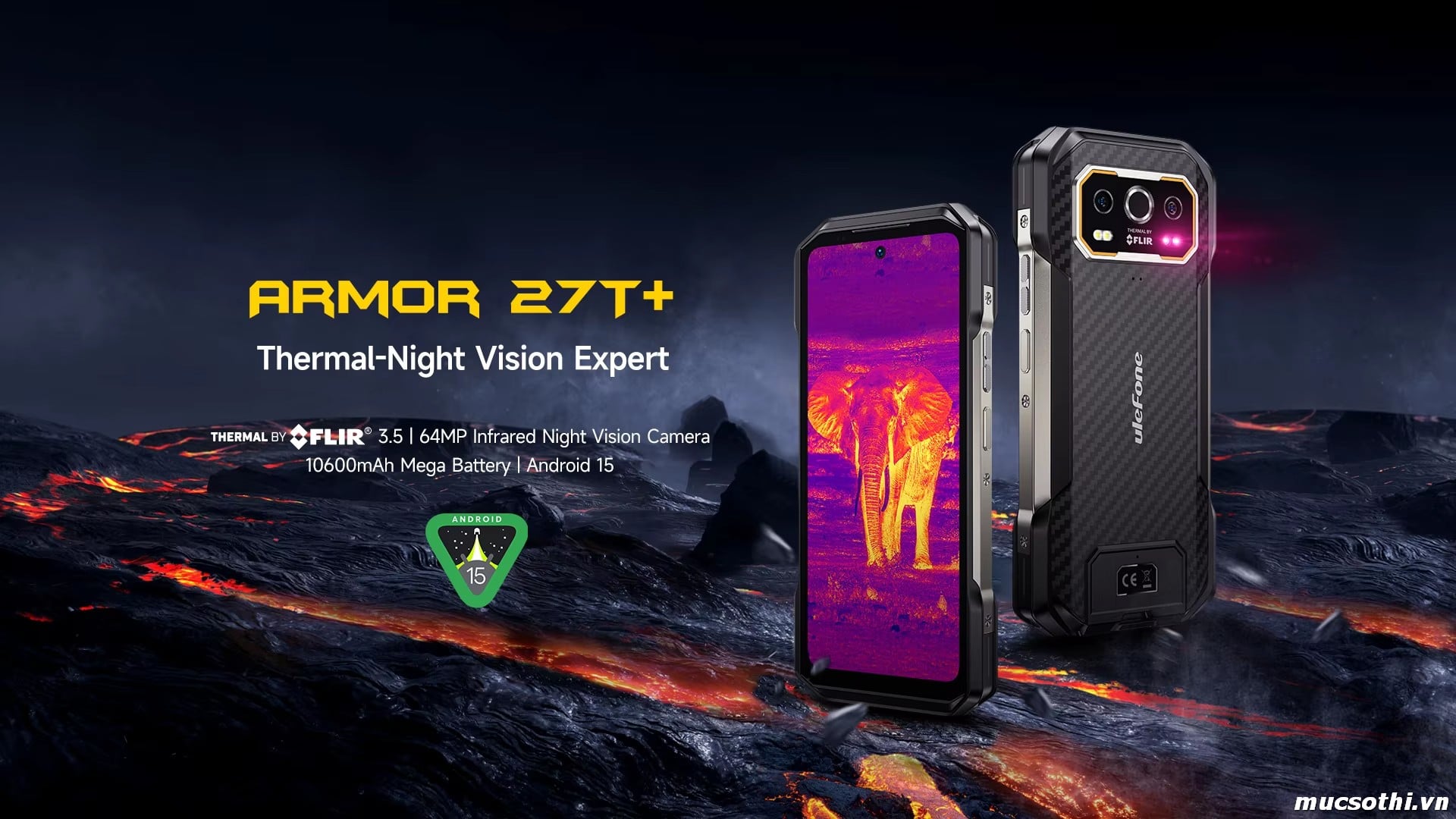 Mục sở thị Armor 27T+ chính hãng Ulefone đang được bán Giá Tốt + Khuyến mãi hấp dẫn tại Siêu Bền Pin Khủng - 09175.09195