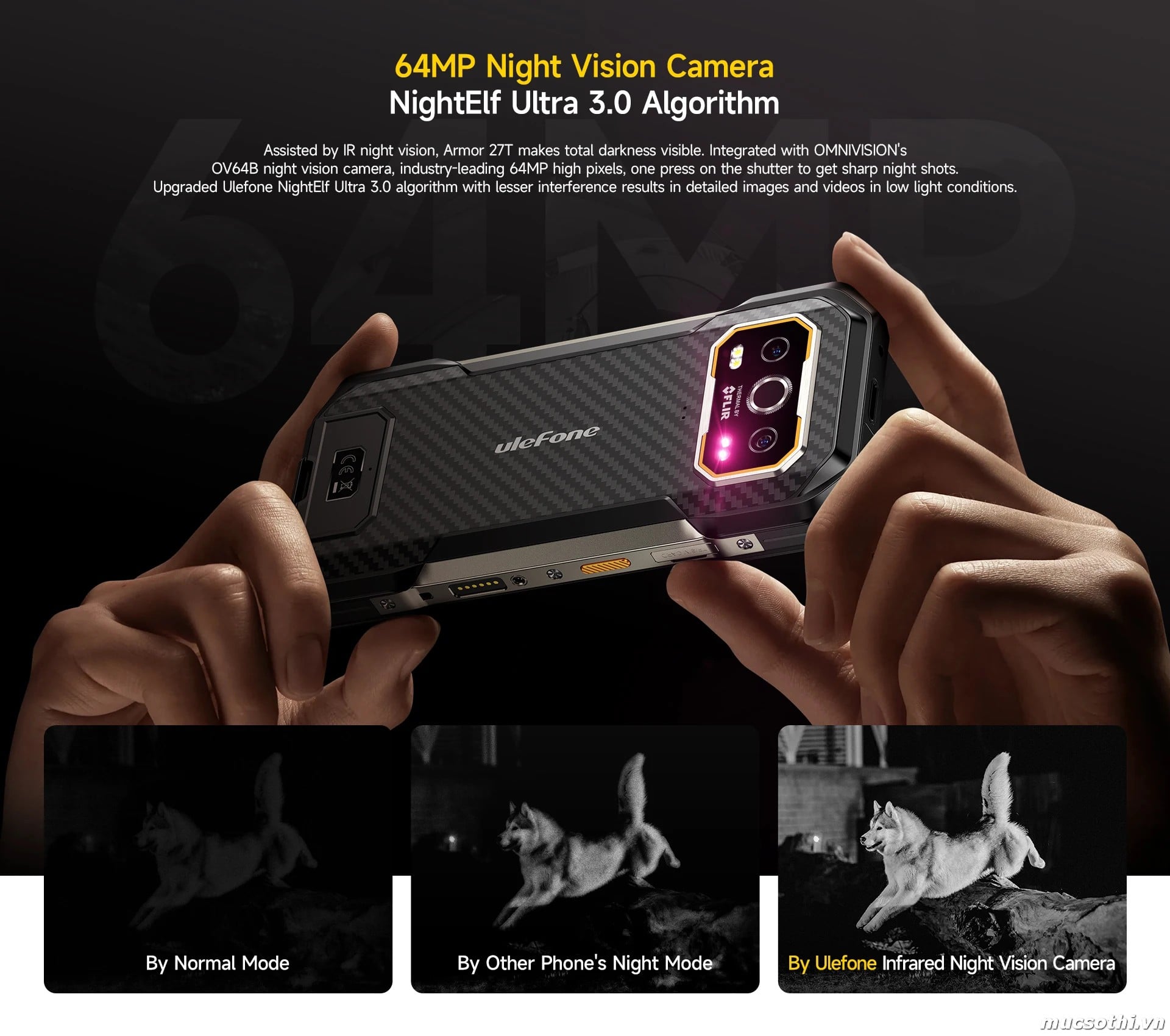 Mục sở thị Armor 27T+ chính hãng Ulefone đang được bán Giá Tốt + Khuyến mãi hấp dẫn tại Siêu Bền Pin Khủng - 09175.09195