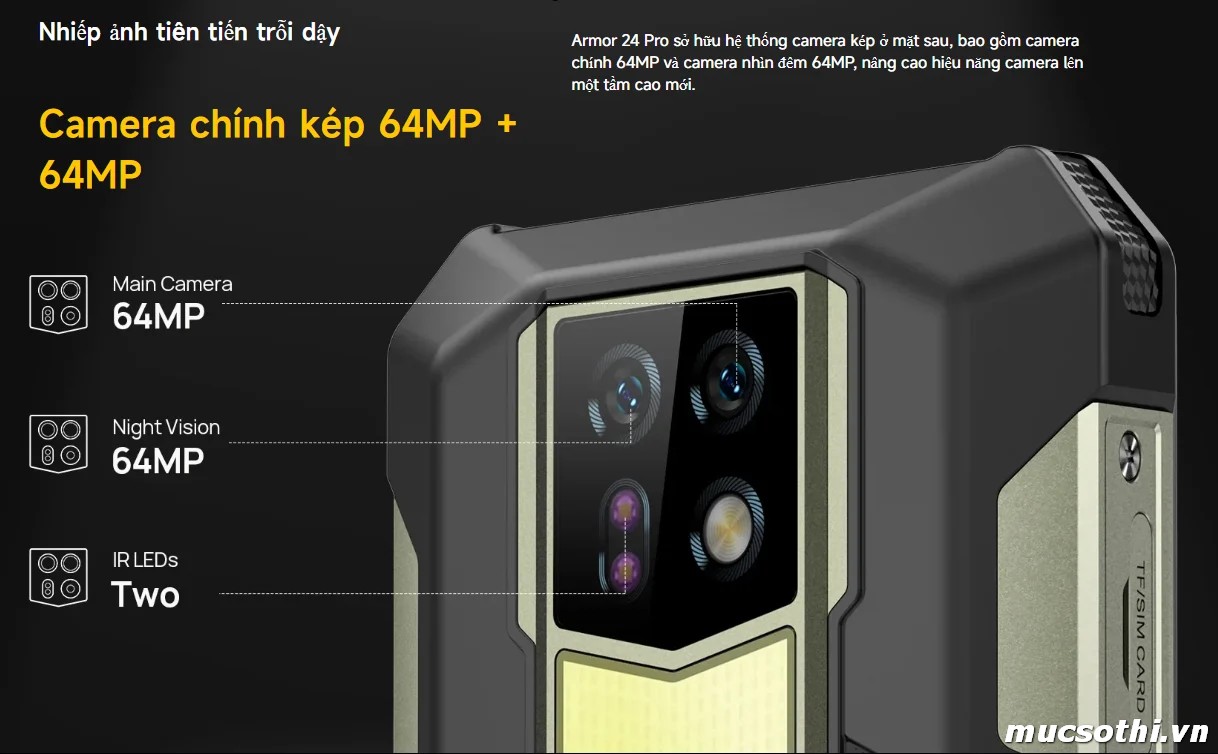 Mục sở thị giới thiệu Ulefone Armor 24 Pro chính hãng GIÁ TỐT + KM hấp dẫn - mucsothi.com.vn