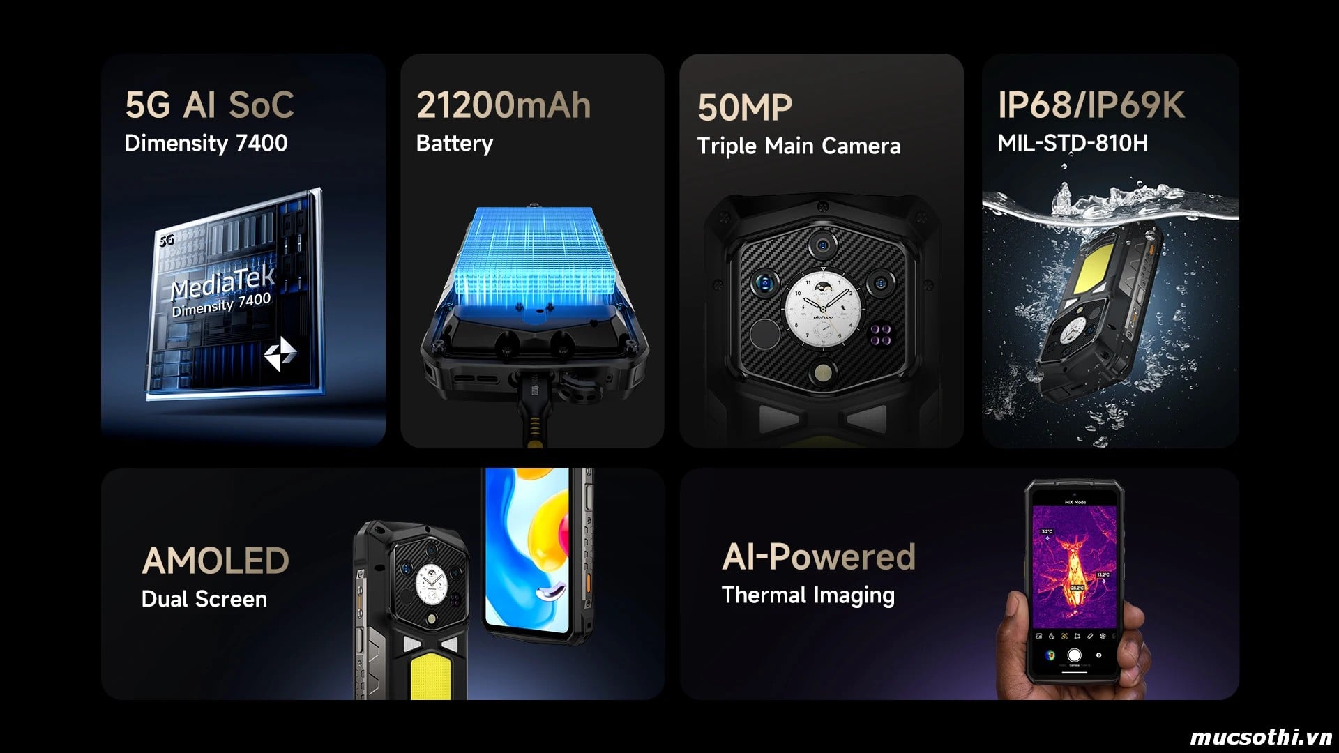 Smartphone Sờ To - Bán lẻ giá sỉ online giá tốt điện thoại Ulefone Armor 29Pro Thermal 5G chính hãng - 09175.09195