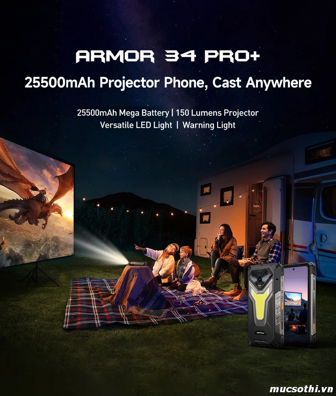 Mục sở thị Armor 34Pro Plus 5G chính hãng Ulefone đang được bán Giá Tốt + Khuyến mãi hấp dẫn tại Siêu Bền Pin Khủng - 09175.09195