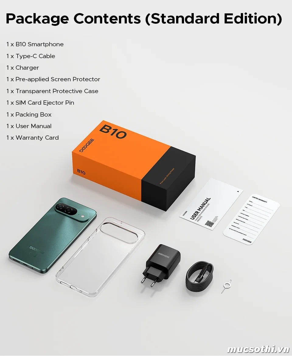Mục sở thị điện thoại B10 chính hãng Doogee đang được bán Giá Tốt + Khuyến mãi hấp dẫn tại Siêu Bền Pin Khủng - 09175.09195