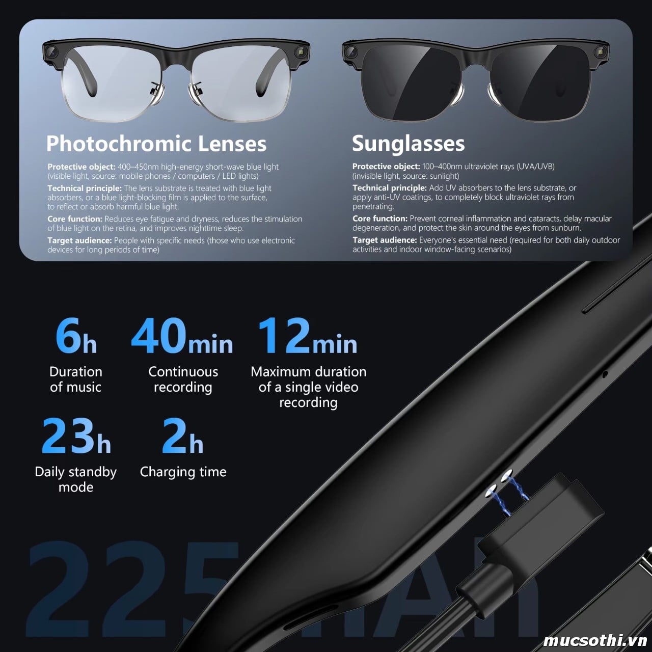 Mục sở thị Kính thông minh AI Blackview BV8200 Glasses có Deal Giá Tốt - Hốt ngay liên hệ 09873.09873